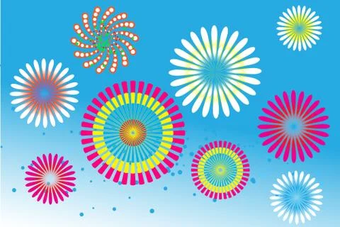 Fire flower Stock Illustration