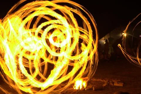 Fire flower Stock Photos