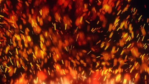 Fire Flying Sparks Stock Footage 106900150