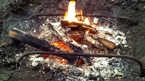 Fire Stock Footage 98625466