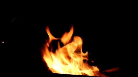 Fire Stock Footage 119946628