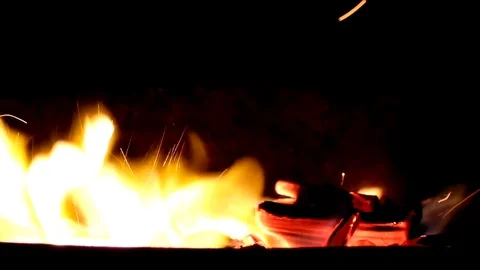 Fire Stock Footage 119946663