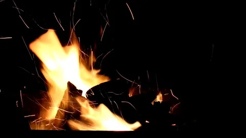 Fire Stock Footage 119946692
