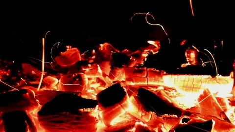 Fire Stock Footage 119946728