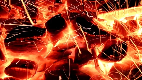 Fire Stock Footage 119946755