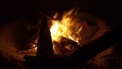 Fire Stock Footage 121549354