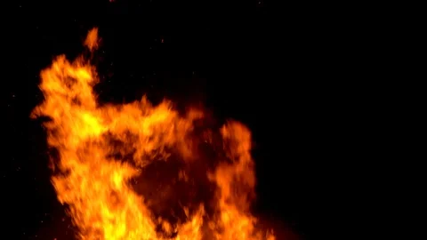 Fire Stock Footage 123215449