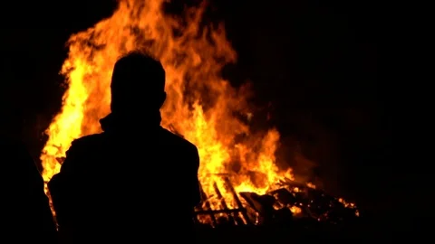 Fire Stock Footage 123215551