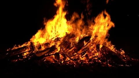 Fire Stock Footage 123701263
