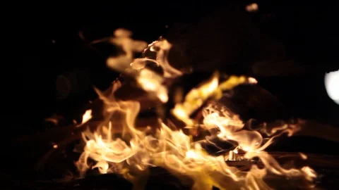 Fire Stock Footage 129756609