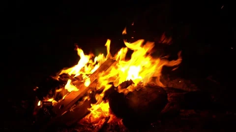 Fire Stock Footage 174876380