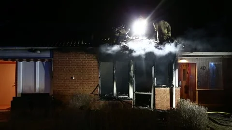 A fire Stock Footage 194931028