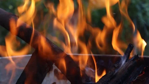 Fire Footage Relaxing Stock Footage