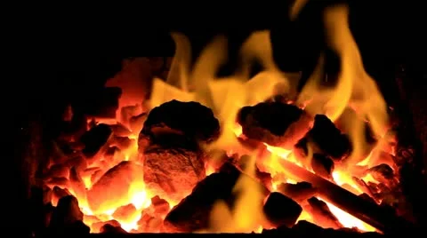 Fire Forge horn Video stock 11410245