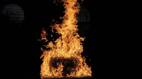 A fire in a foundry Stock Footage 231496550