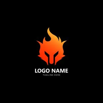 Fire fox logo design vector Stock Illustration