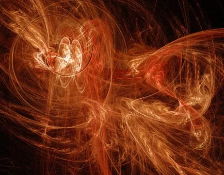 Fire fractal Stock Illustration