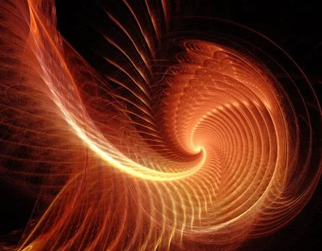 Fire fractal Stock Illustration