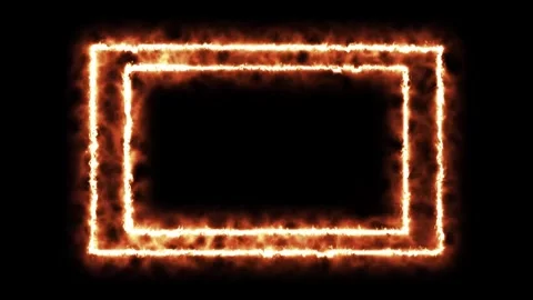 Fire Frame animation Stock Footage 341813941