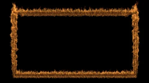 Fire Frame Background Stock Footage 100544334