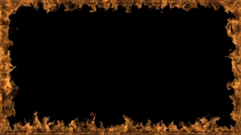 Fire Frame Background Stock Footage 100560820