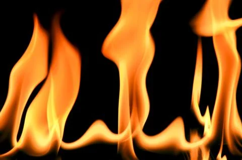 Fire frame on black background 스톡 사진