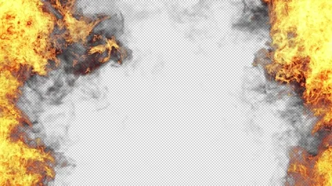 Fire Frame Border Video stock 217831969
