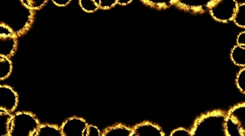 Fire frame (circles) Stock Footage 10888558