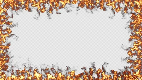 Fire Frame Eruption Stock Footage 229262128