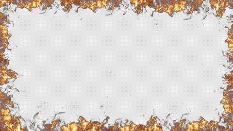 Fire Frame Eruption Stock Footage 245467317