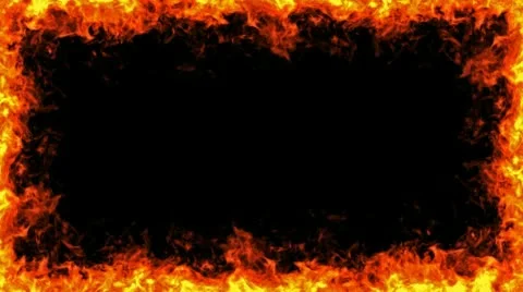 Fire Frame Stock Footage 10597537