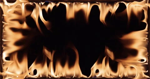 Fire Frame Stock Footage 163099486