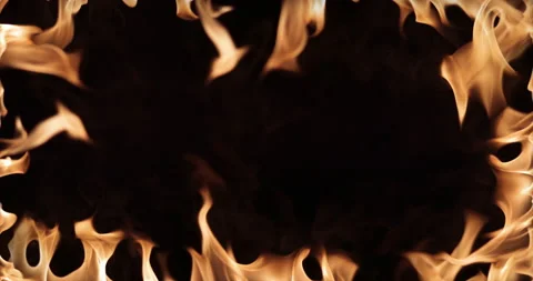 Fire Frame Stock Footage 163117496