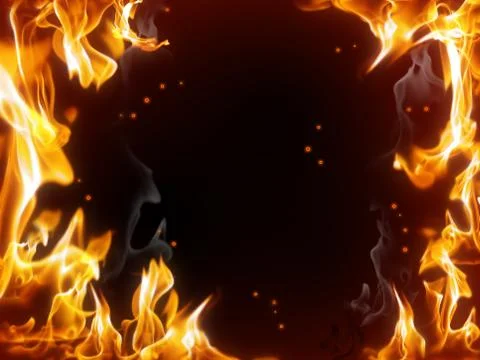 Fire frame Stock Illustration