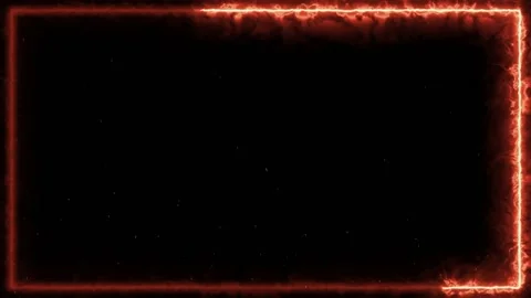 Fire Frame Motion Background, Flame Border Background Video Loop Stock Footage 232386530