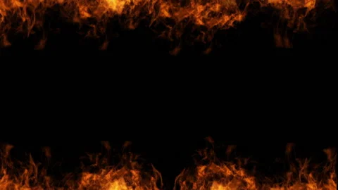 Fire Frame motion design moving and spread round frame on black background. Over 스톡 동영상 131111921