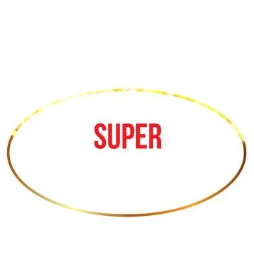 Fire frame in the shape of oval ring, vector gold light round fiery frame with Stock Illustration