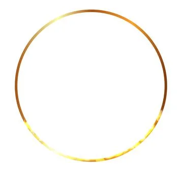 Fire frame in the shape of ring, circle fiery frame, burning clipping mask round Stock Illustration