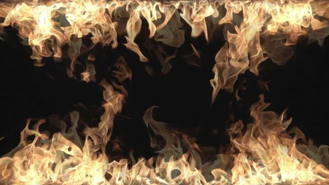 Fire Frame in Slow Motion Loop 240fps Stock Footage 314317628
