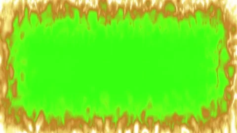 Fire Frame Strom Green Screen Background Video stock 303448009