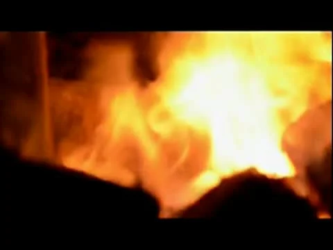 The fire in the furnace Stock Footage 10770401