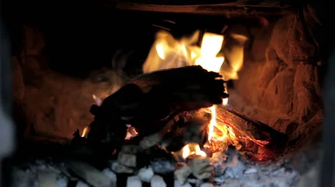 The fire in the furnace Stock Footage 50491056