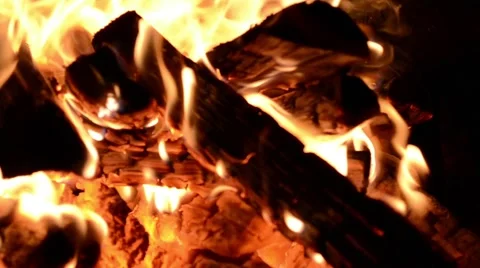 The fire in the furnace Stock Footage 51835143