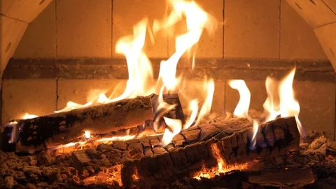 The fire in the furnace Stock Footage 93044162