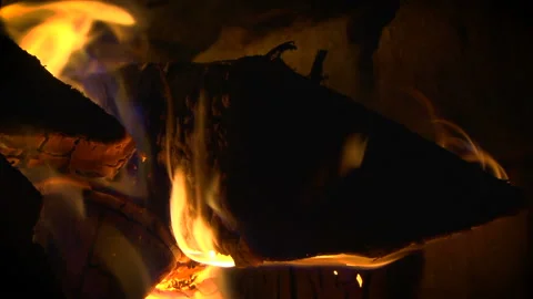 Fire in the furnace Stock Footage 99357645