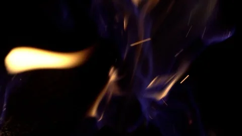 Fire in the furnace Stock Footage 102700826