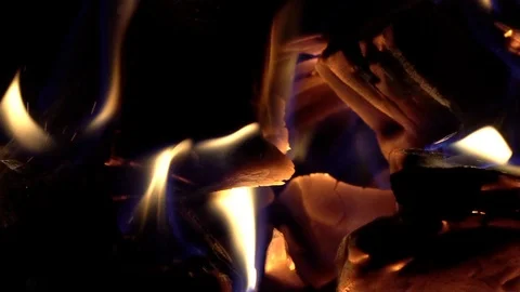 Fire in the furnace Stock Footage 102700865