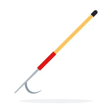 Fire gaff metal flat vector Stock Illustration