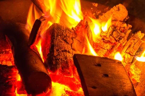 The Fire in the Garden 2 Stock Photos