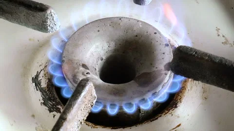 Fire. Gas-burner Stock Footage 68386627